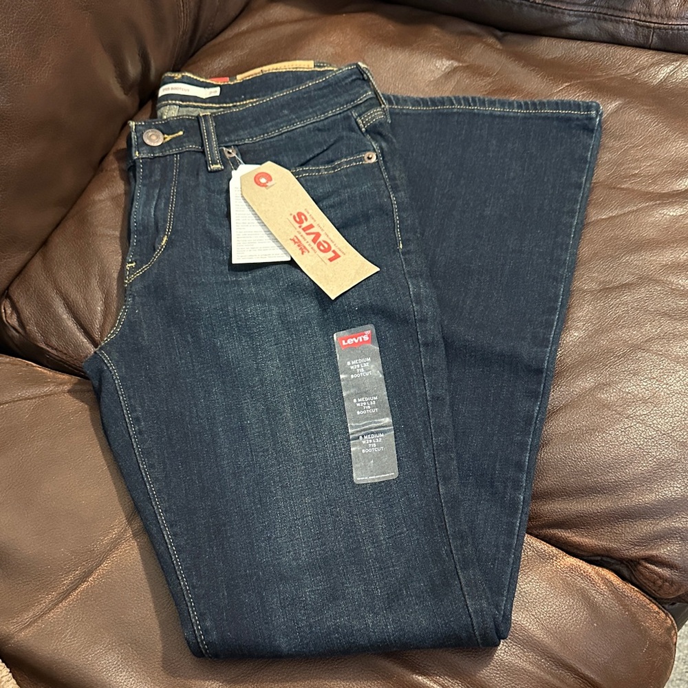 Levi's Women's Dark Blue 715 bootcut Jeans
